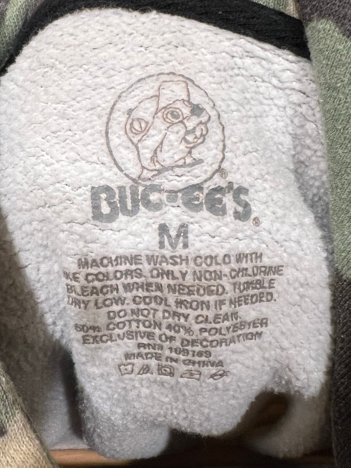 버키즈 빈티지 카모 후드티셔츠 상품이미지6