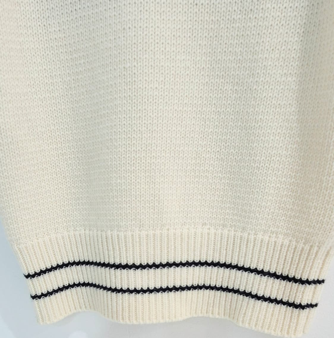 디올 에크루 울 캐시미어 반소매 니트 스웨터 상품이미지5