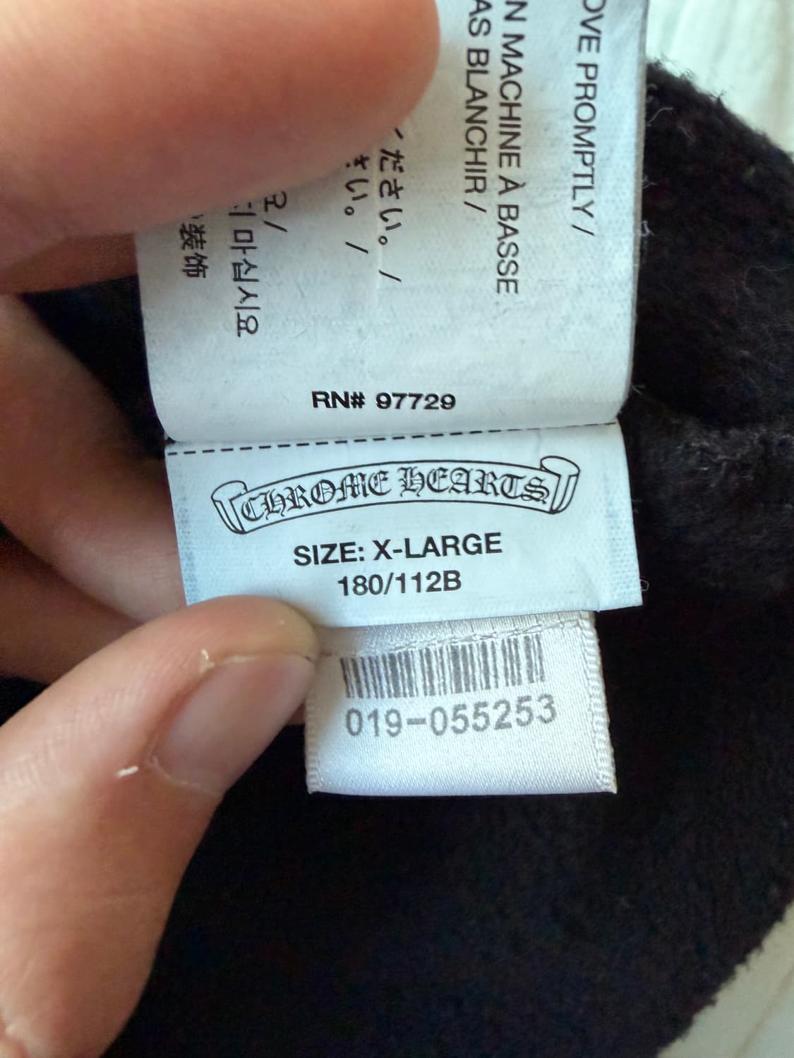 [XL] 크롬하츠 스크롤 로고 후드 하늘색 레터링 상품이미지8