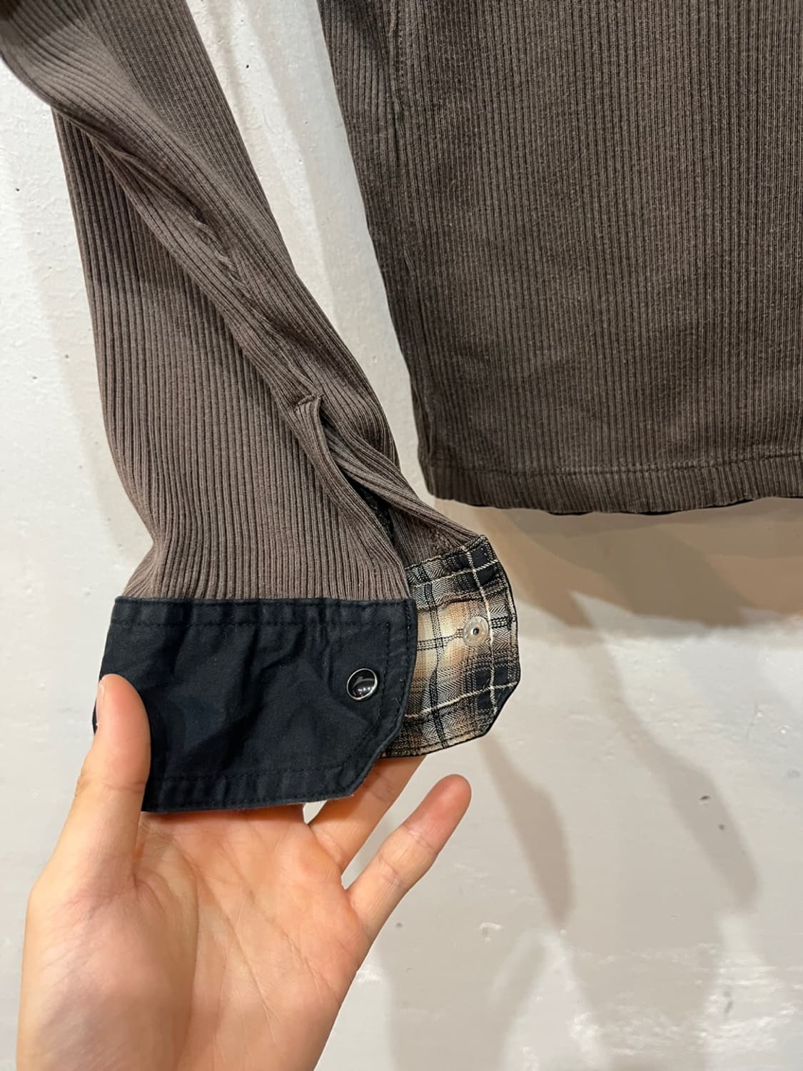 NICOLE CLUB for men 레이어드 골지 립 pk 롱슬리브 상품이미지4