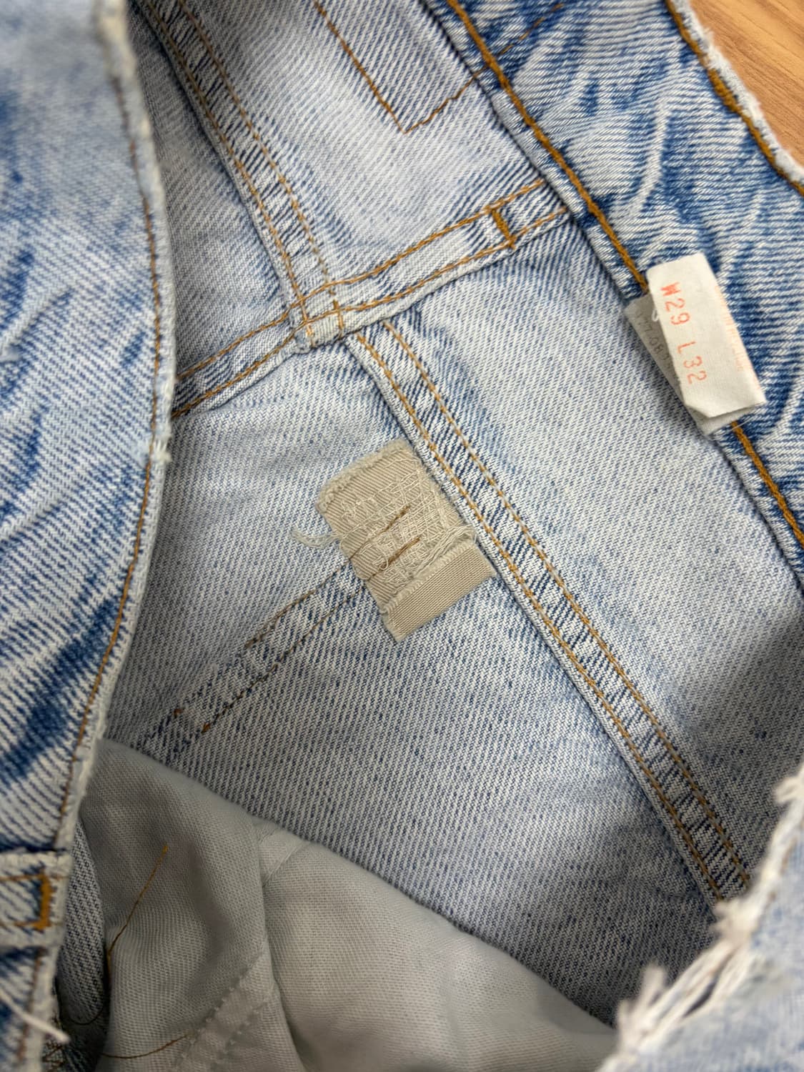 리바이스 505 데님 팬츠 오렌지탭 상품이미지6