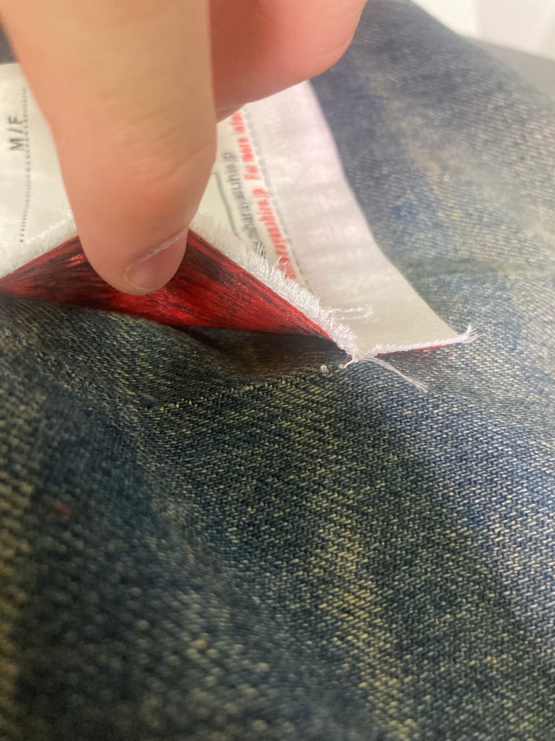 메종 미하라 야스히로 와이드 데님 팬츠 네이비 상품이미지7