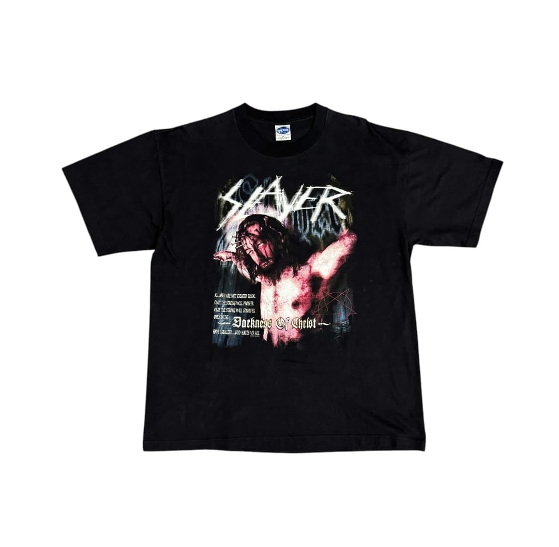 Vintage 2001 Slayer Jesus 슬레이어 지저스 티셔츠 상품이미지1