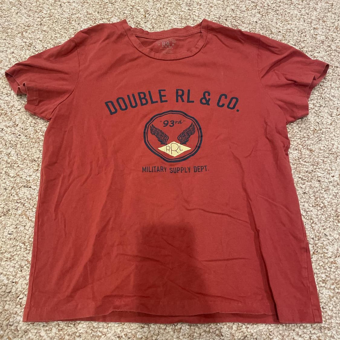 RRL 더블알엘 그래픽 로고 코튼 티셔츠 상품이미지1