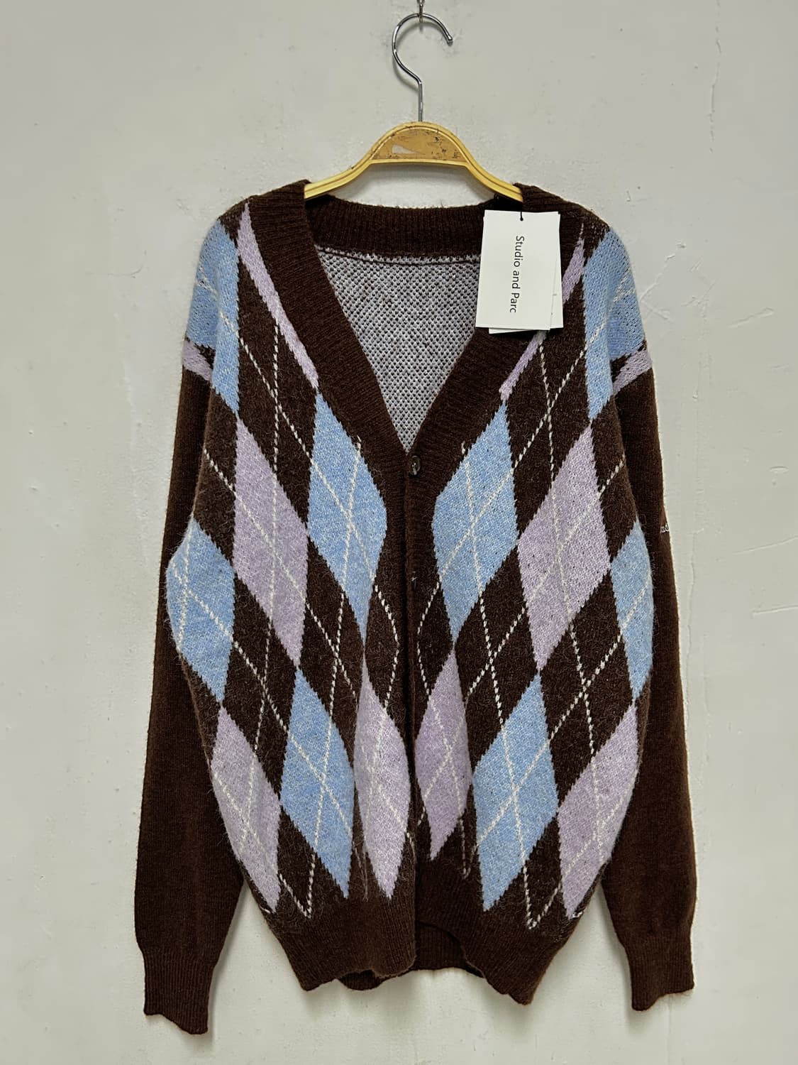 스튜디오앤파르크 아가일 가디건 상품이미지3