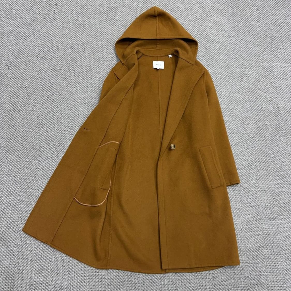 빈스 후드 울 코트 v1525 상품이미지5