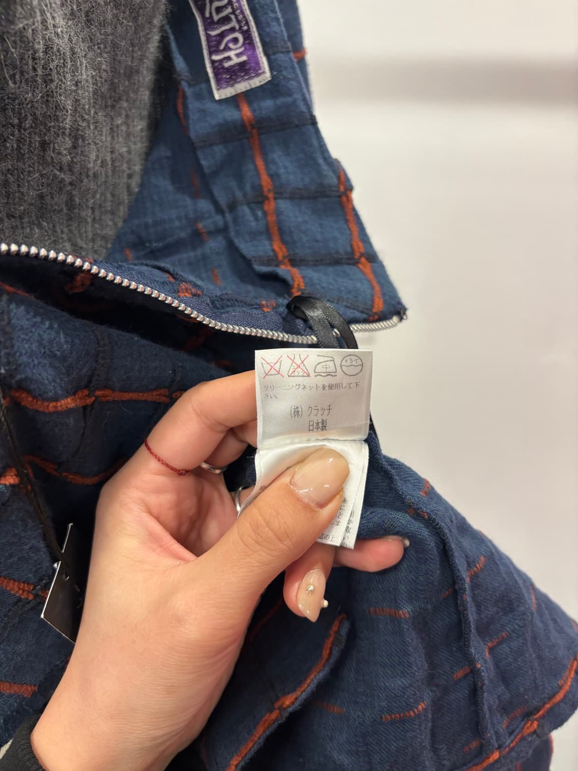 Clutch check knit skirt 상품이미지7