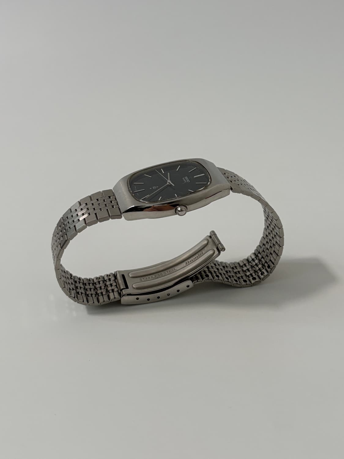 80s metalic blue dial square quartz 상품이미지7