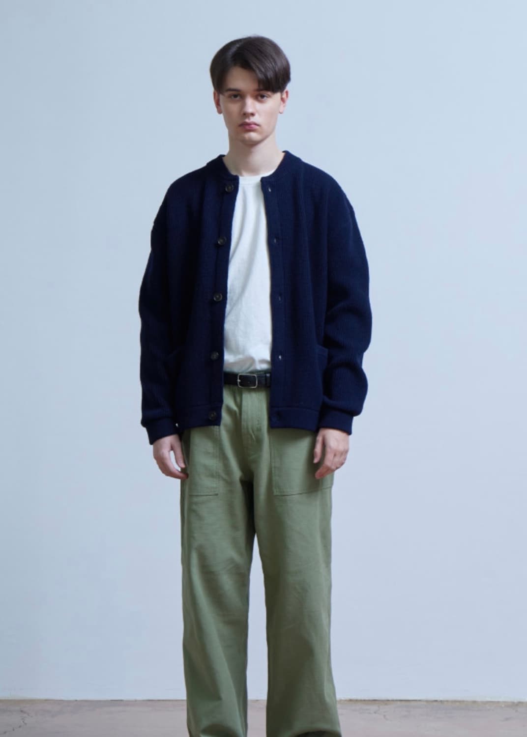 에스피오나지 밀러 헤비웨이트 가디건 네이비 상품이미지4