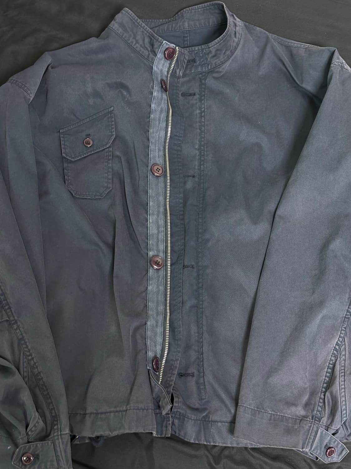 이얼즈어고 랜드파카 더스티네이비 3사이즈 상품이미지1