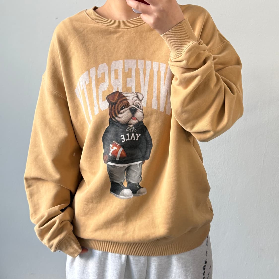 [XL] 예일 프린팅 맨투맨 상품이미지1