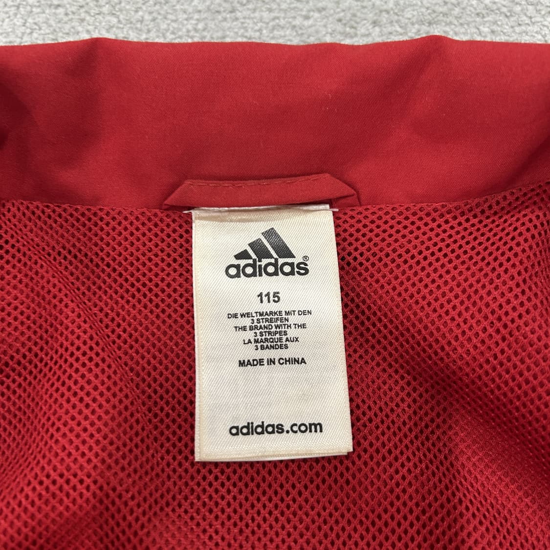 아디다스 삼선 져지 레드 클라이마라이트 115 상품이미지2