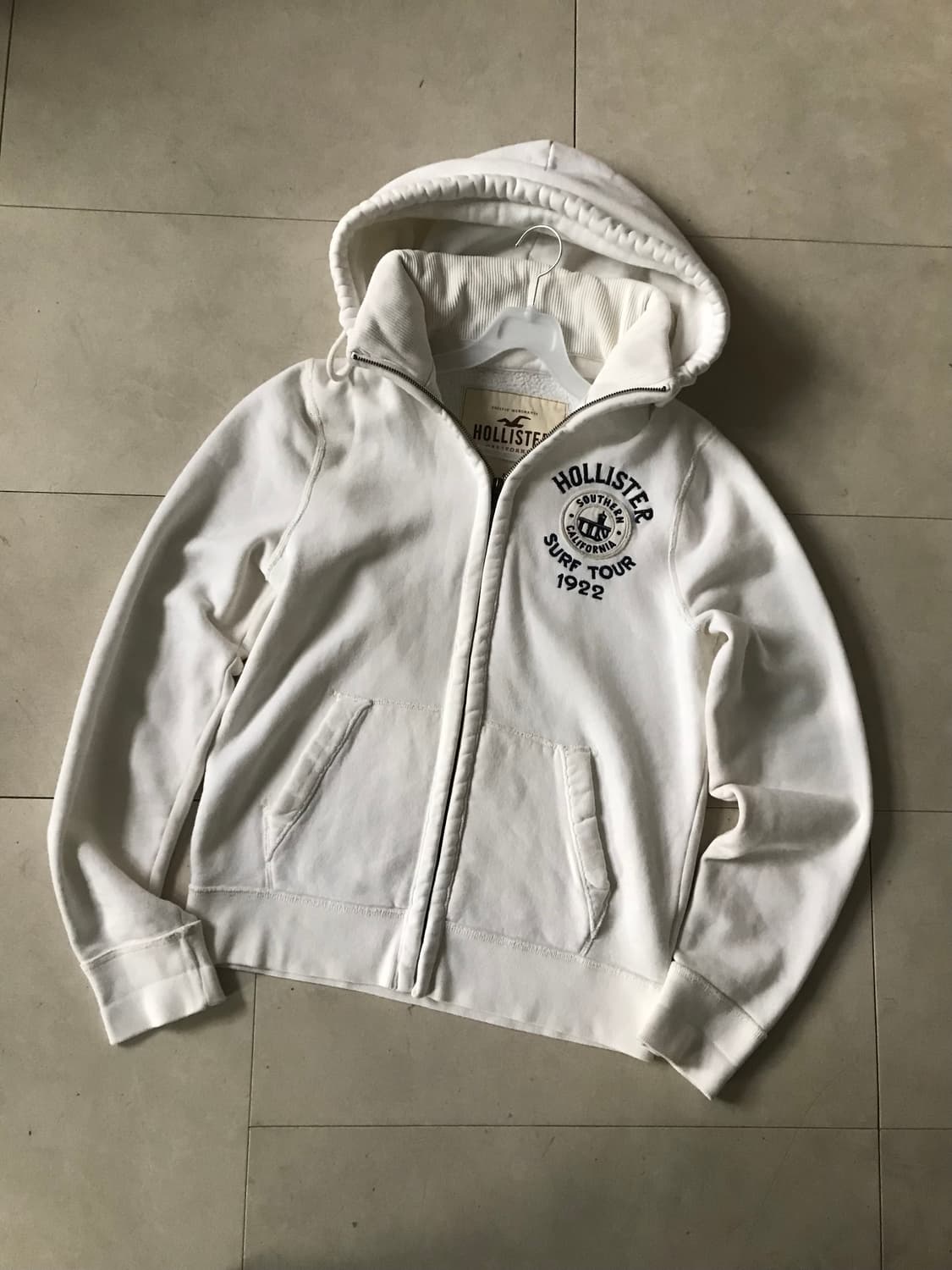 홀리스터 화이트 하이넥 후드집업 상품이미지7