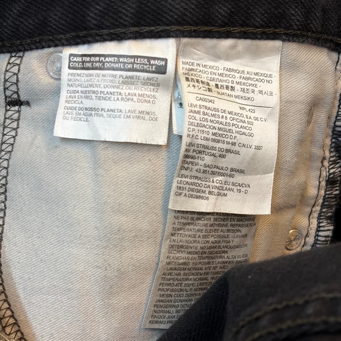 00s 미국 빈티지 리바이스 505 블랙진 청바지 상품이미지9