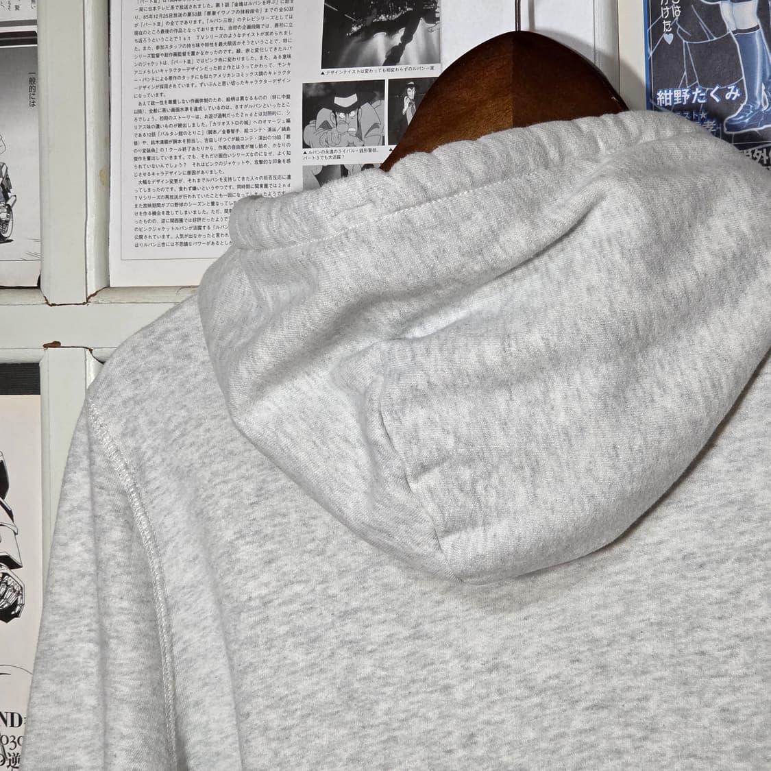 홀리스터 Y2K 멜란지 그레이 후드티 상품이미지6