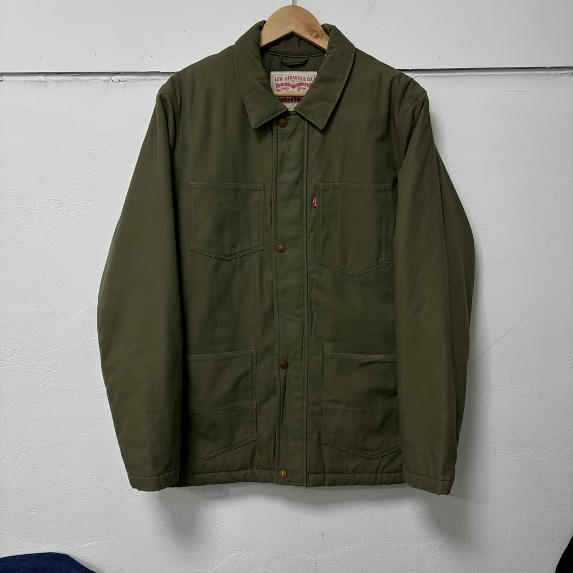 리바이스 올리브 누빔 워크자켓 상품이미지1