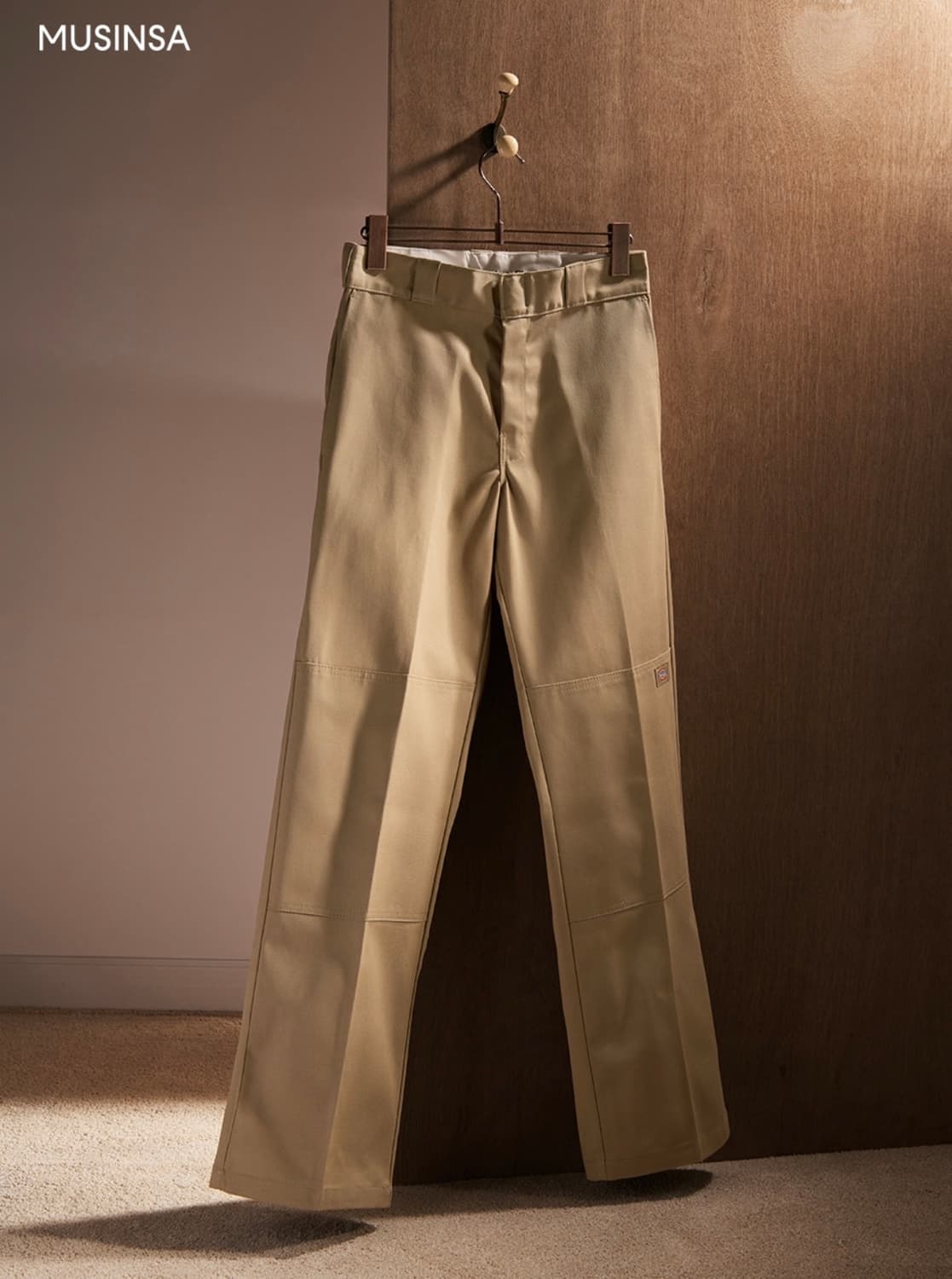 디키즈 더블니 워크팬츠 85283 카키 상품이미지3