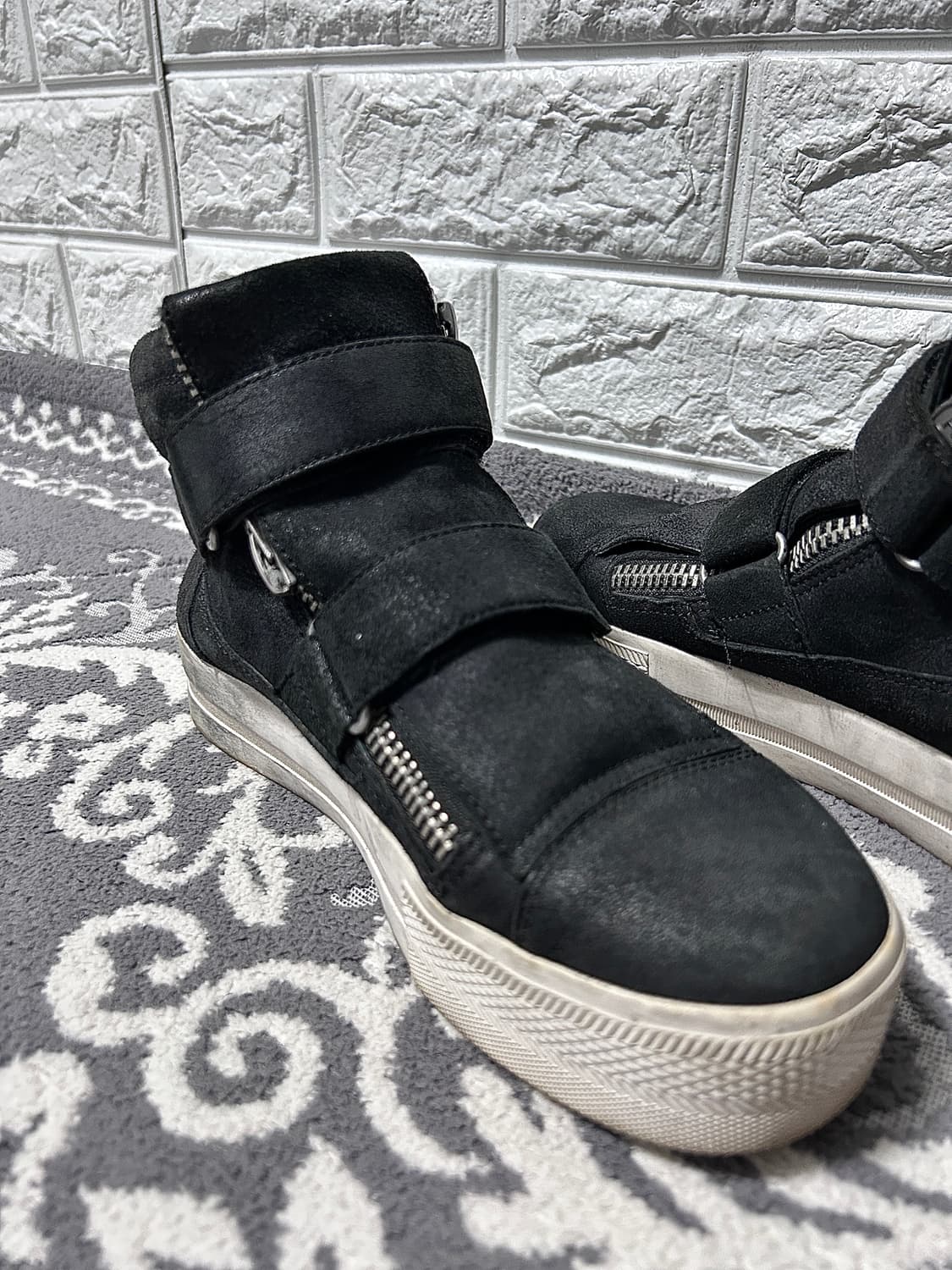 Ash 아쉬 더블 짚 더블 버클 플랫폼 하이탑 스니커즈 상품이미지4