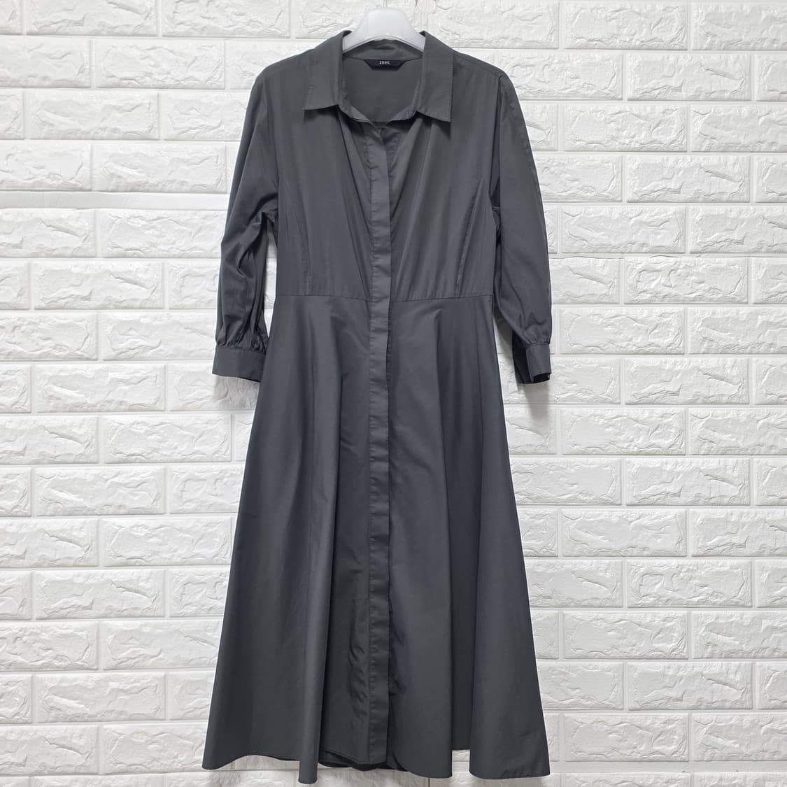 19s 주크 ZOOC 차콜 셔츠형 롱 원피스 M 상품이미지1