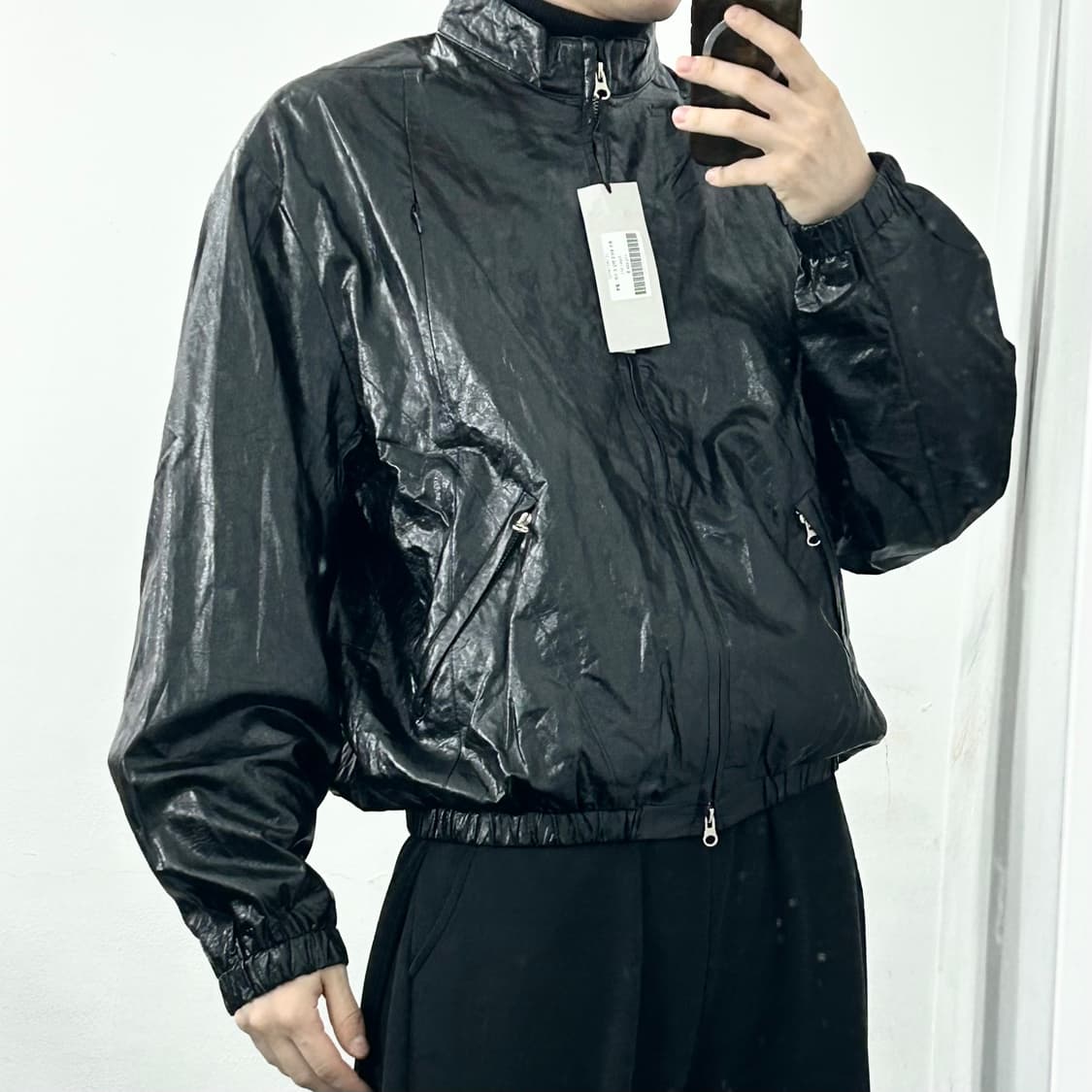 (새상품) 르마드 투톤 로우컷 밴딩 숏 자켓 상품이미지1