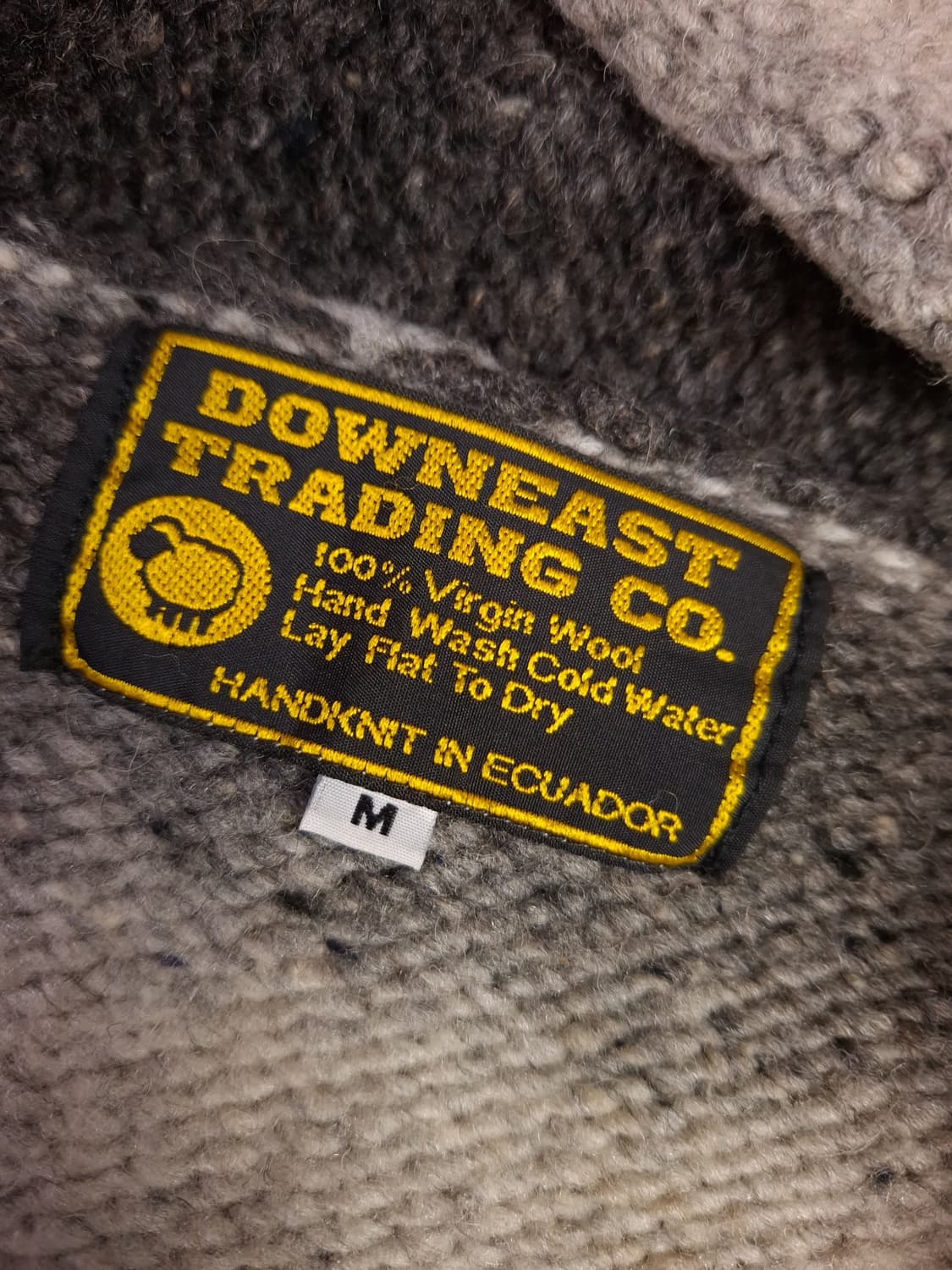 오리지날 에콰도르 핸드메이드 에스닉 울 후드 니트 상품이미지2