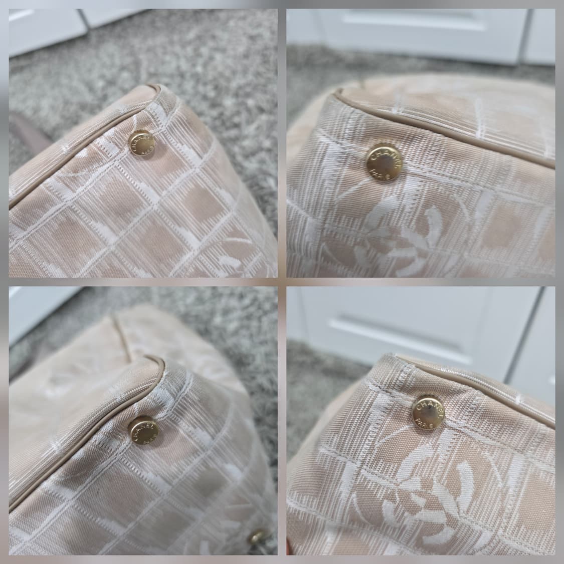 샤넬 뉴트래블 트래블라인 나일론 토트백 베이지 상품이미지2