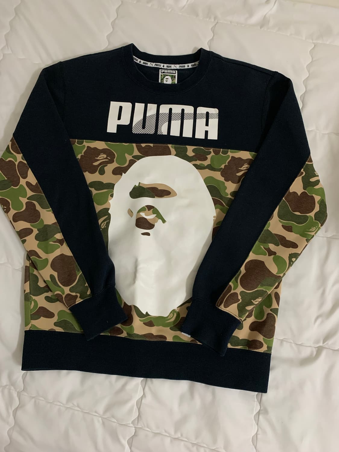 베이프&푸마 콜라보 맨투맨 상품이미지1