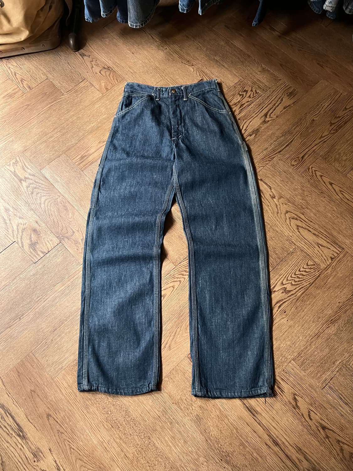 [25]70's 칼하트 OG 하드 페이딩 덩가리 싱글니 워크팬츠 상품이미지2