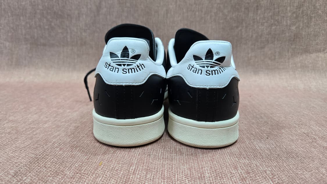 아디다스 270mm-  스탠스미스 블랙레더 스니커즈  운동화 상품이미지5