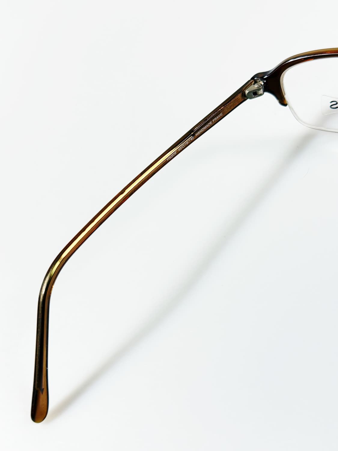 HAVIS 브라운 뿔테 스퀘어 반무테 프레임 빈티지 안경 상품이미지7