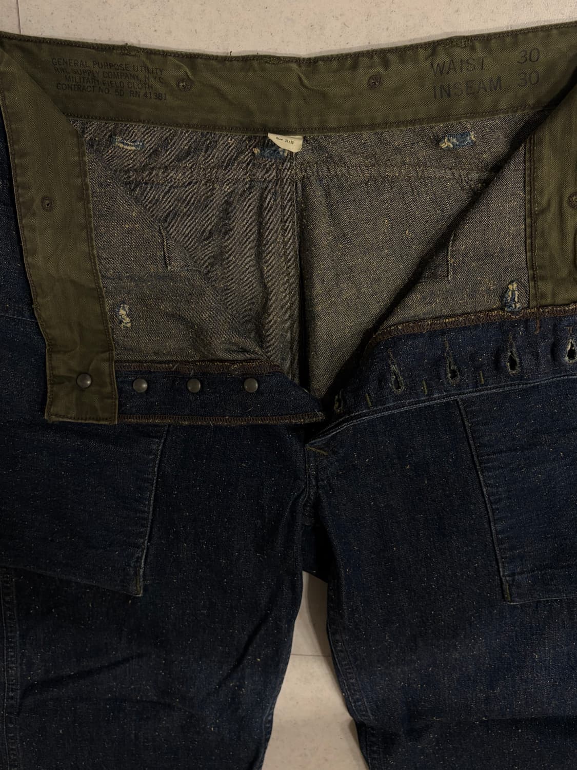 RRL 더블알엘 카고데님 몽키팬츠 30x30사이즈 상품이미지3