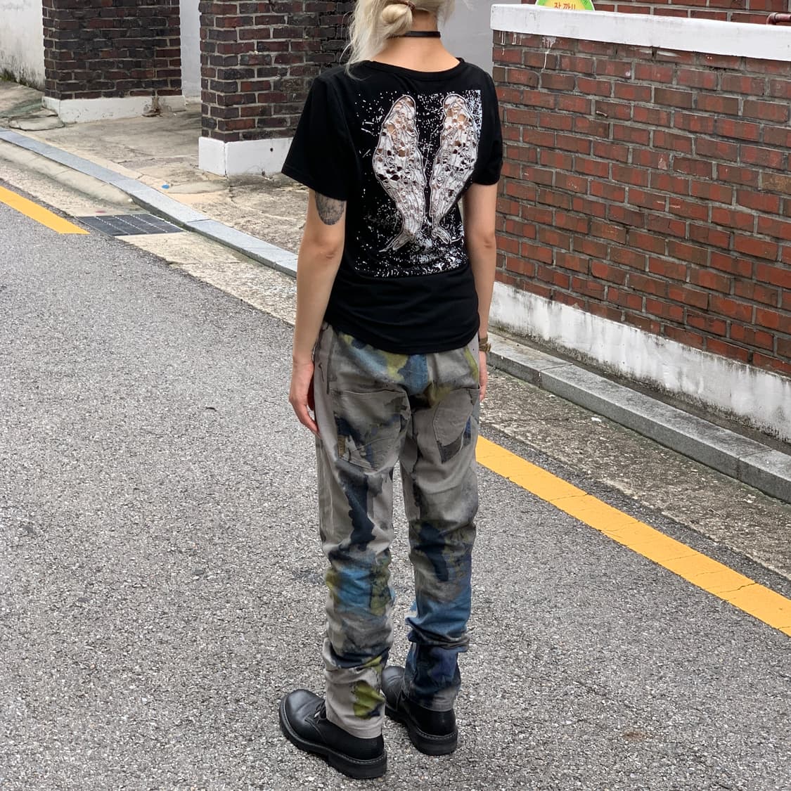 요지 야마모토 Y's 패턴 코튼 팬츠 상품이미지6