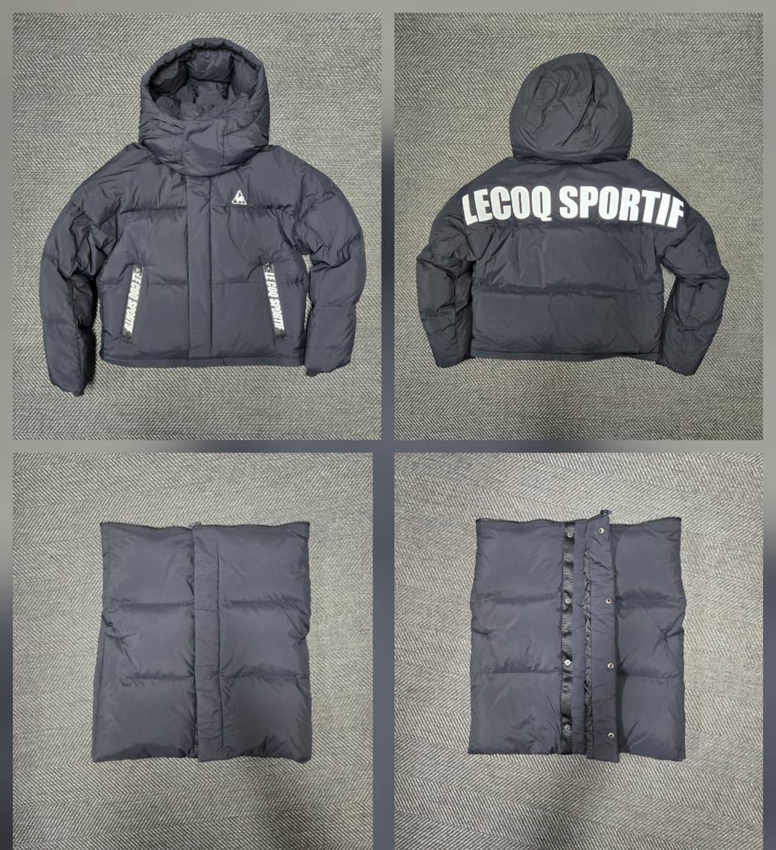 르꼬끄 스포르티브 구스다운패딩 롱패딩 숏패딩 블랙 상품이미지3