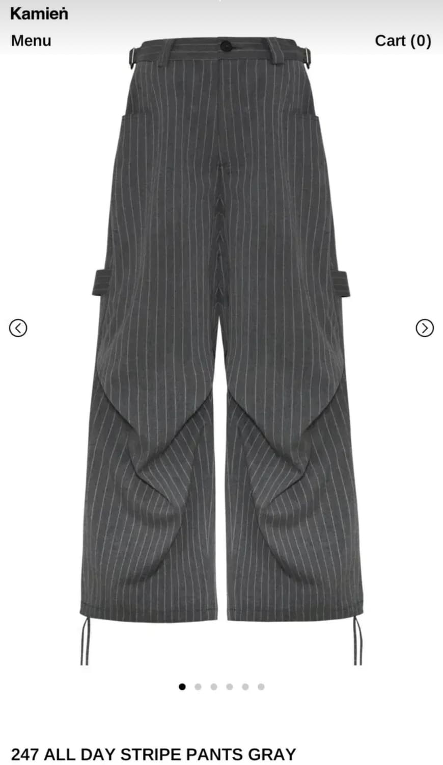 [1] 카미엔 스트라이프팬츠 247 ALL DAY STRIPE GRAY 상품이미지1