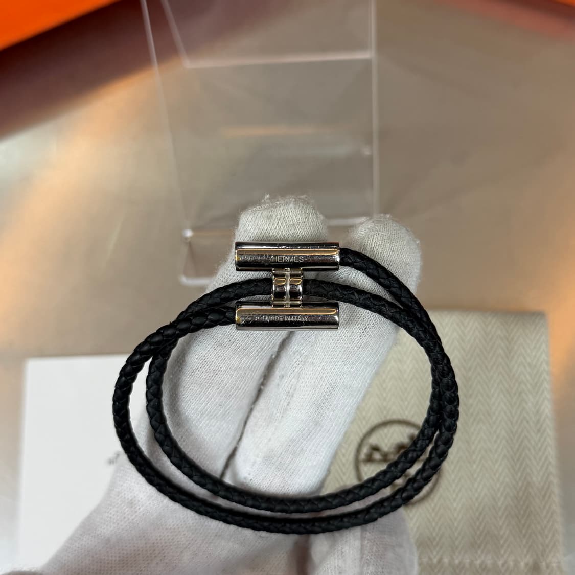 [리오브] 에르메스 투니스 트레세 스위프트 카프스킨 팔찌 상품이미지2