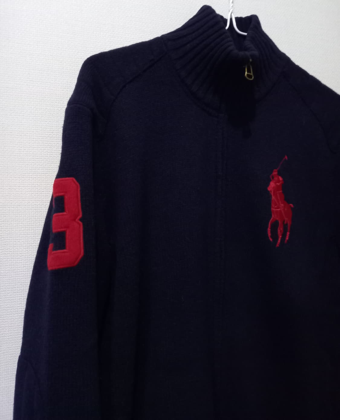 폴로 POLO 빅포니 니트집업 95/M 상품이미지2