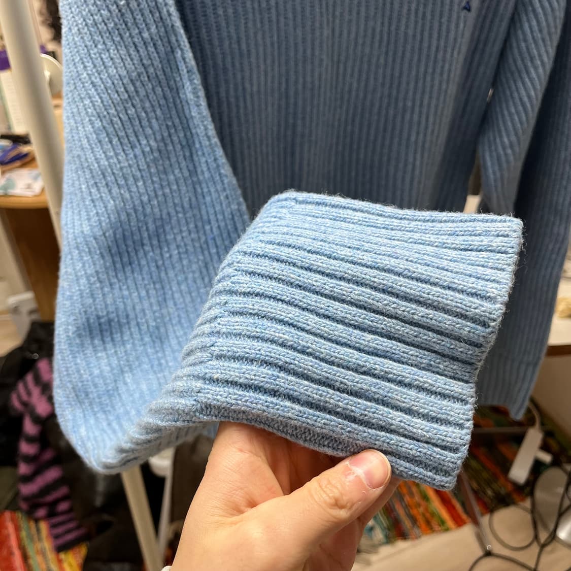 [L size] YK Studios 터틀넥 니트 상품이미지4