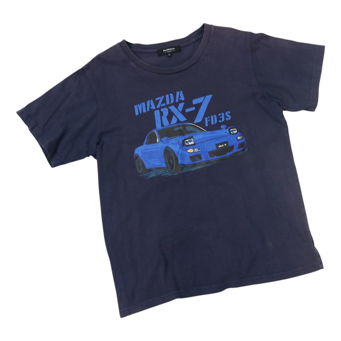 더블포커스 빈티지 마쯔다 RX-7 자동차 그래픽 네이비 티셔츠 (L) 상품이미지1