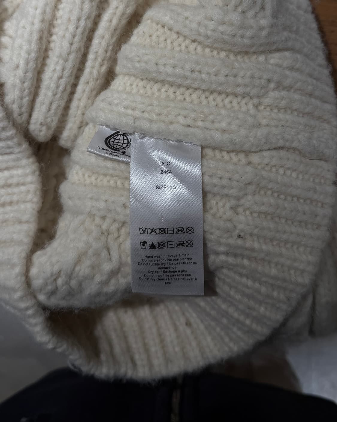 가니 아이보리 fw19 다이아몬드 울 블렌드 케이블 니트 가디건 상품이미지9