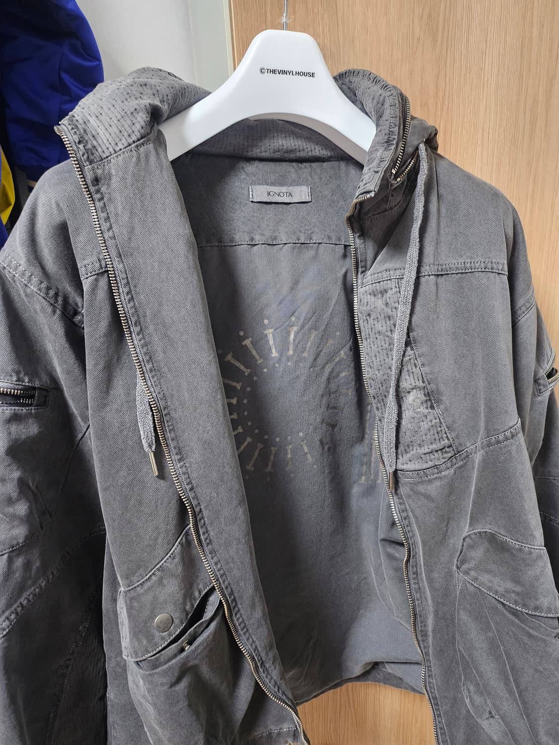 이그노타 코어:6 워시드 포켓 자켓 챠콜 상품이미지3