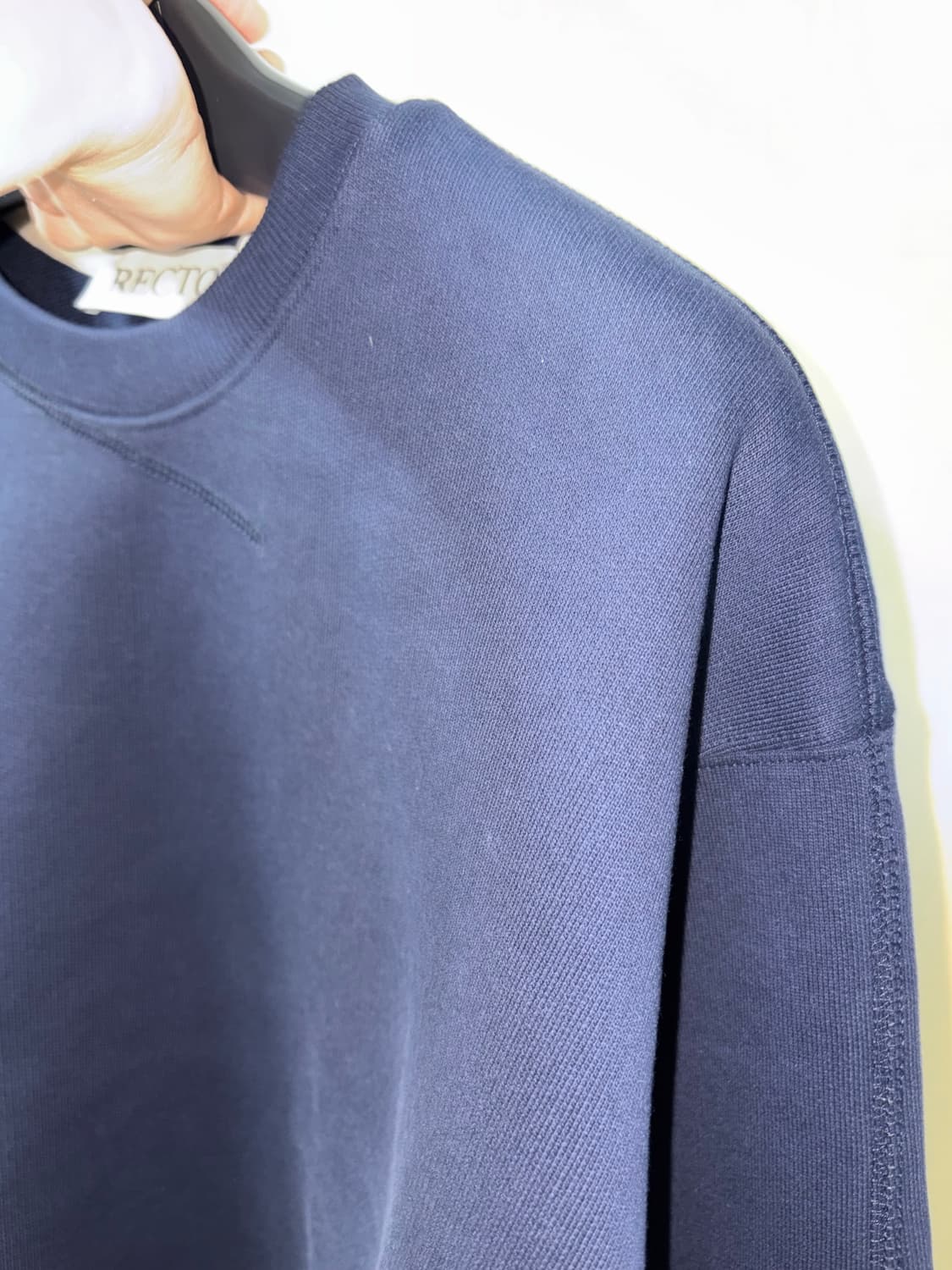 렉토 네이비 스웻셔츠 recto recreation sweatshirt 상품이미지1