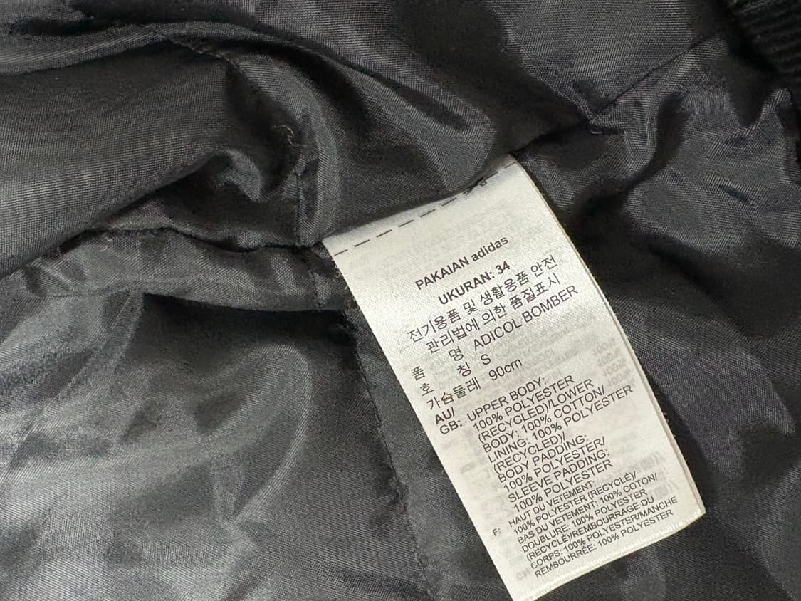 아디다스 아디컬러 봄버 자켓 블랙 S(M-L) 상품이미지7