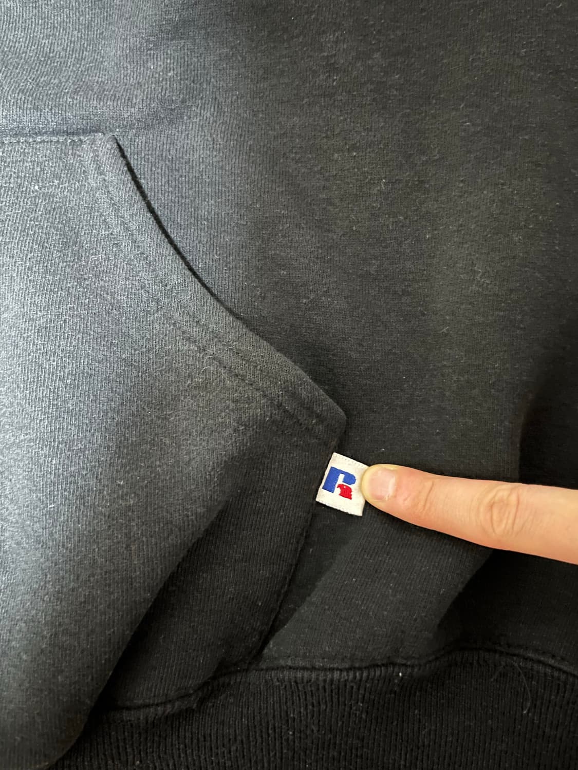 90s 러셀 애슬레틱 블랙 후드 xl made in usa 상품이미지2