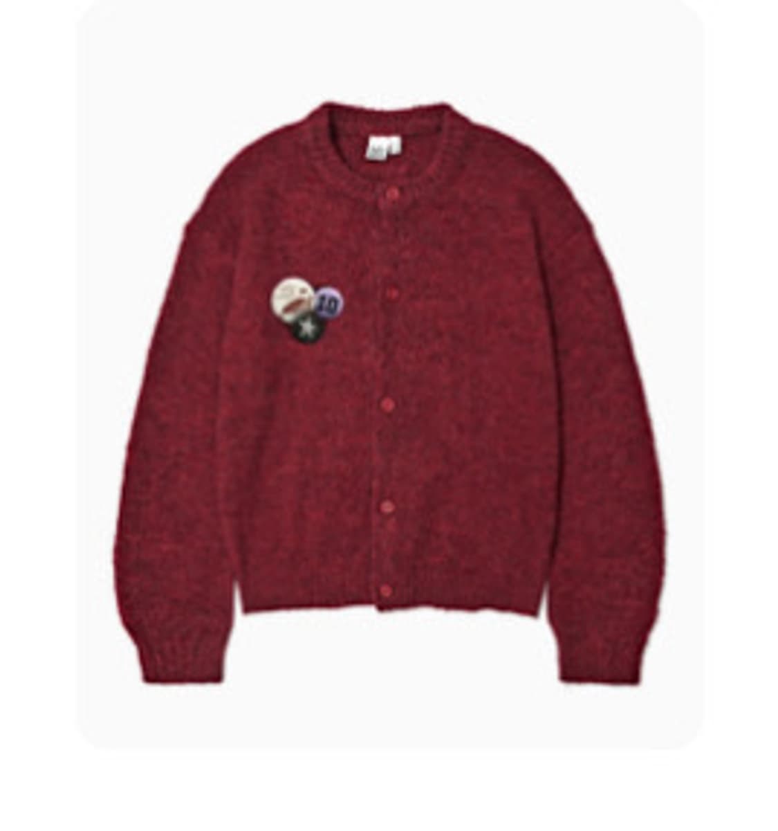 파르티멘토 니트 가디건 레드 상품이미지1