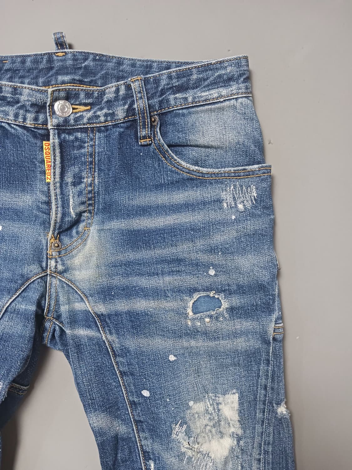 [28] 디스퀘어드2 롤업 타이디바이커진 청바지 상품이미지4