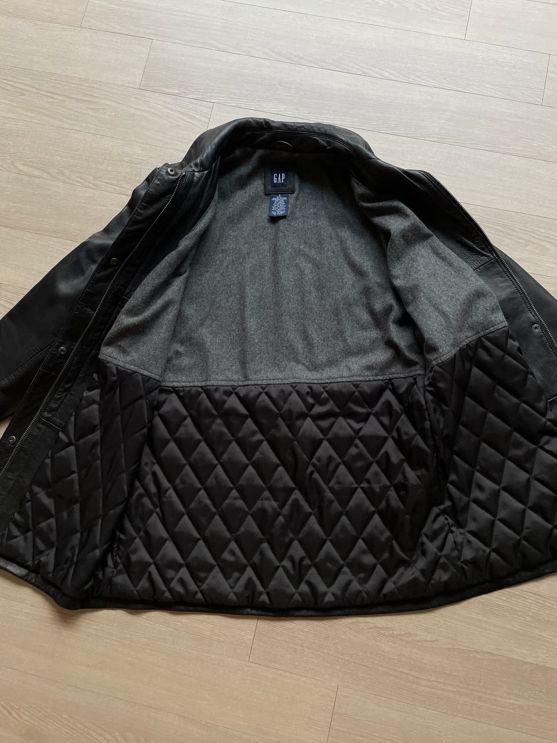 90s 올드갭 우먼스 레더 카코트 gap carcoat 상품이미지7