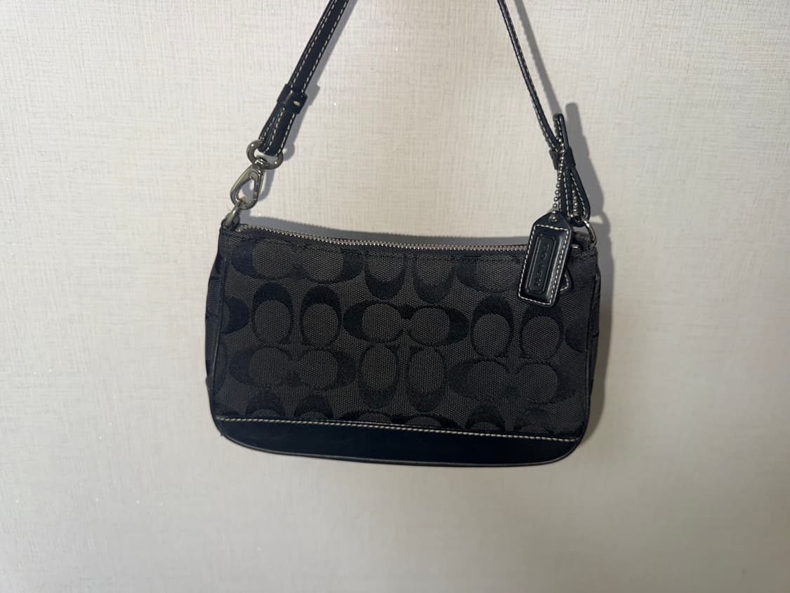 코치 자카드 블랙 미니백 숄더백 상품이미지3