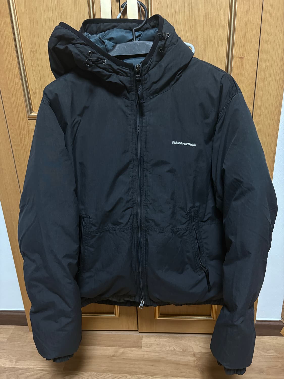 디스이즈네버댓 워시드 다운 푸퍼 블랙  L 상품이미지2