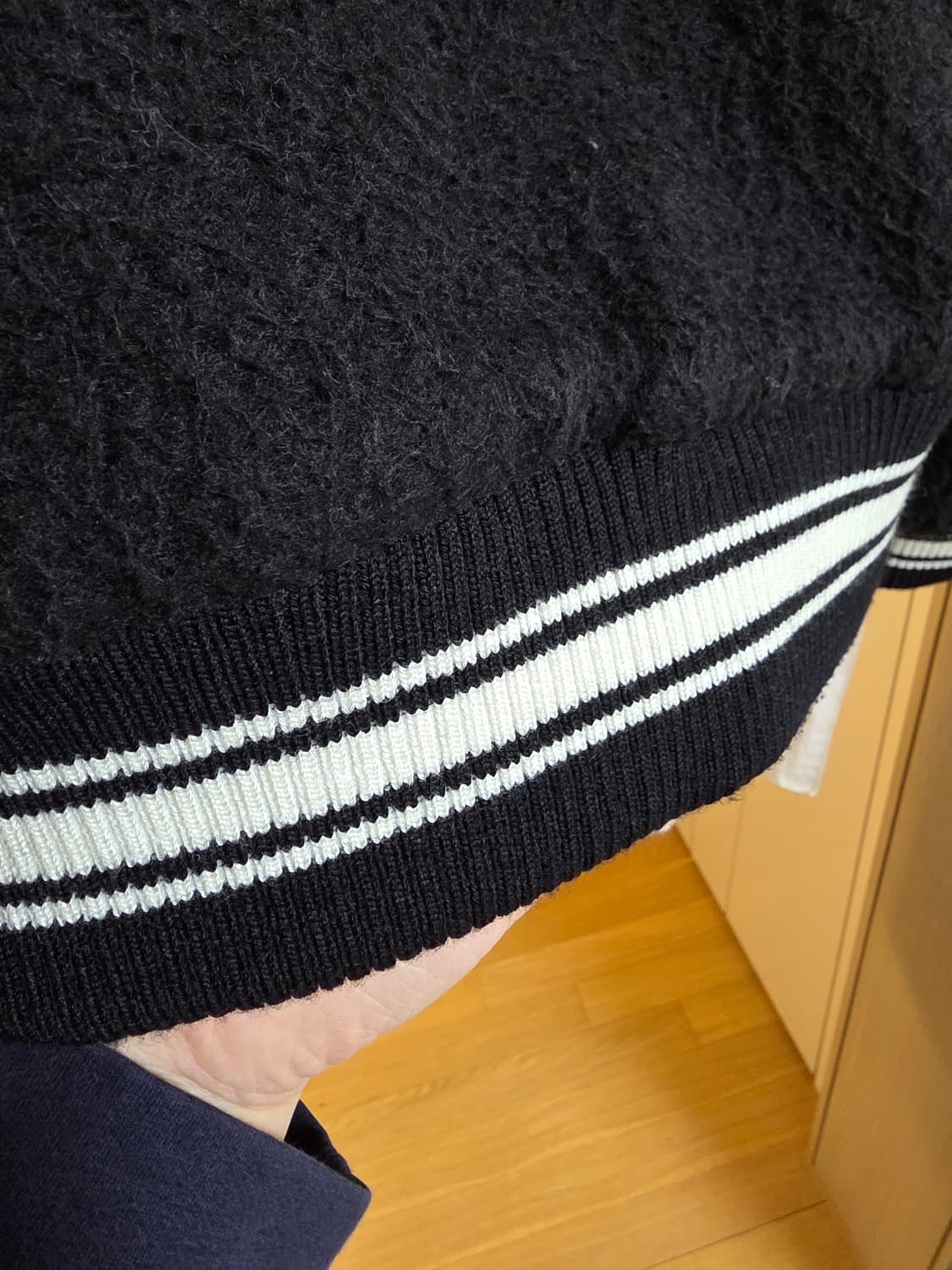 스투시 카센티노 울 바시티 자켓 블랙 상품이미지3