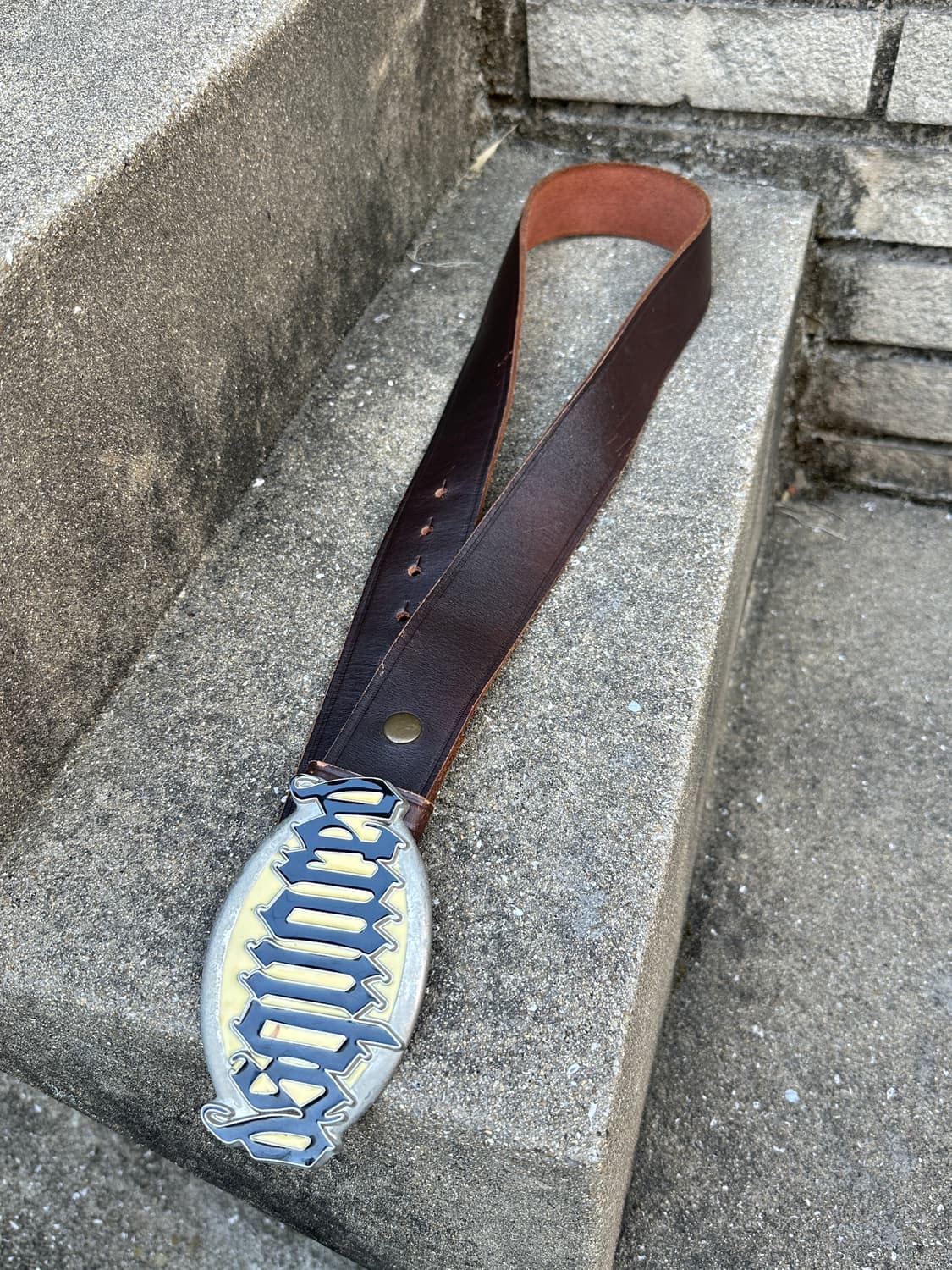 00s DSQUARED2 big buckle leather belt 상품이미지2